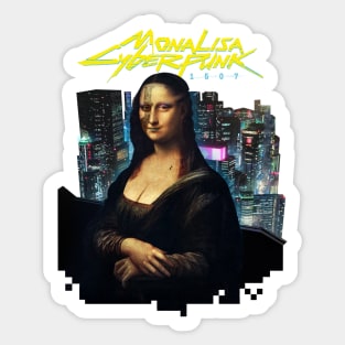 MONA LISA cyberpunk 1507 Sticker